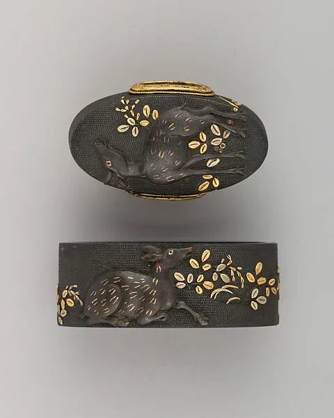Sword-Hilt Collar and Pommel (Fuchigashira) — Unknown