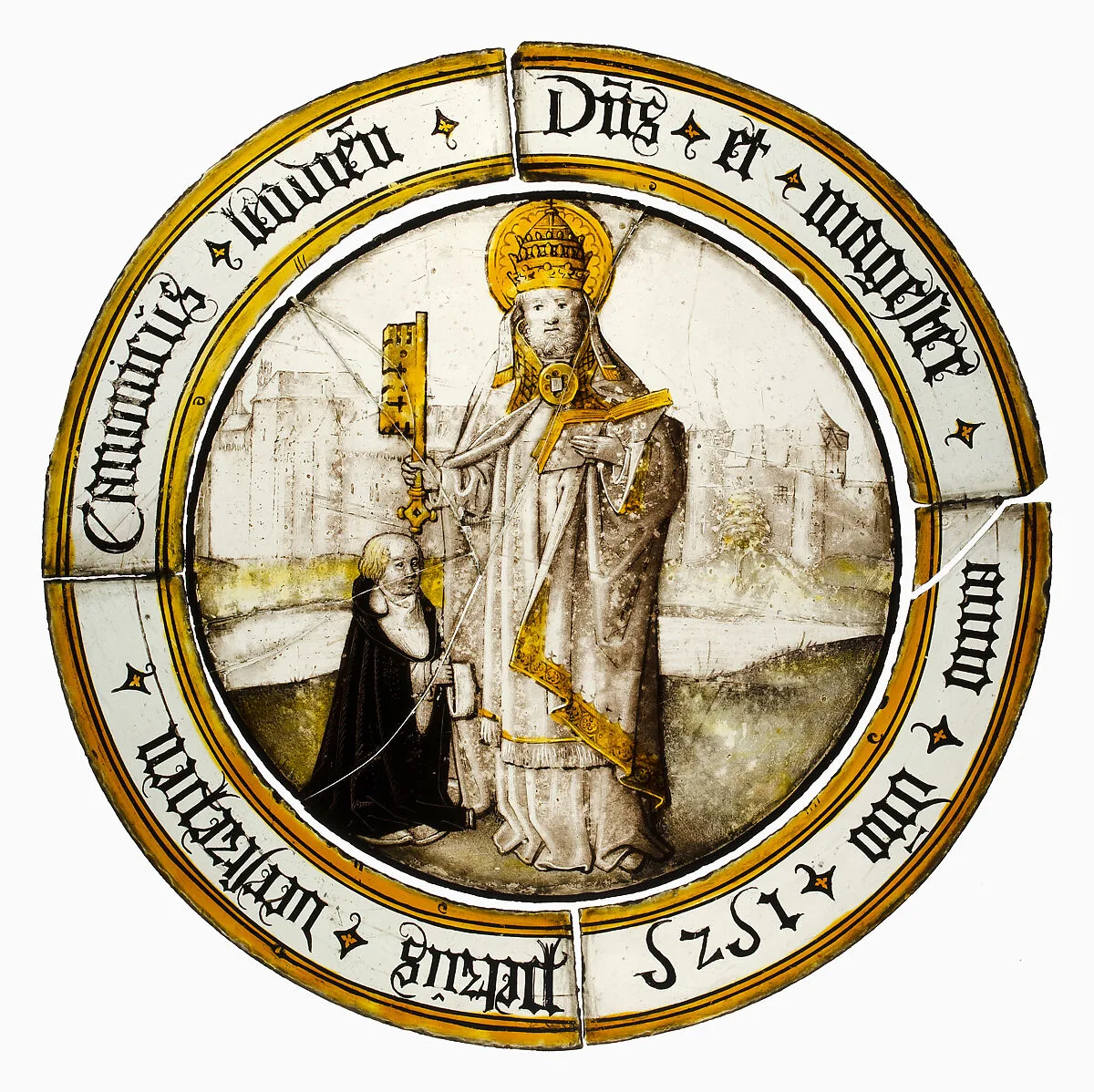 Roundel with Saint Peter as Pope — Unknown