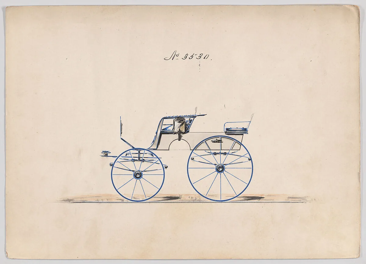 Design for T-Cart, no. 3530 — Brewster & Co.