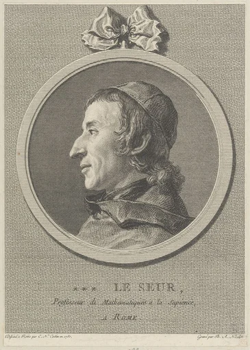 Le Seur, Professeur de Mathématiques á la Sapience, a Rome
