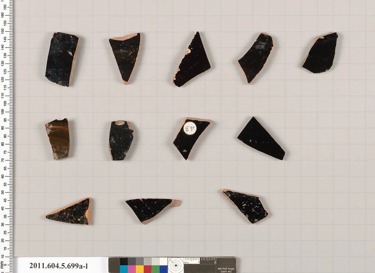 Terracotta fragments of kylikes (drinking cups) — Unknown