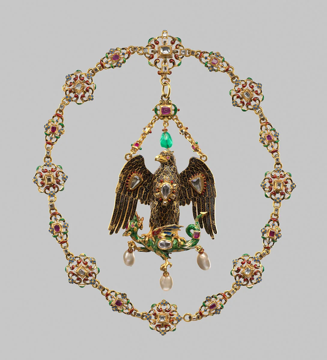 Pendant and necklace — Unknown