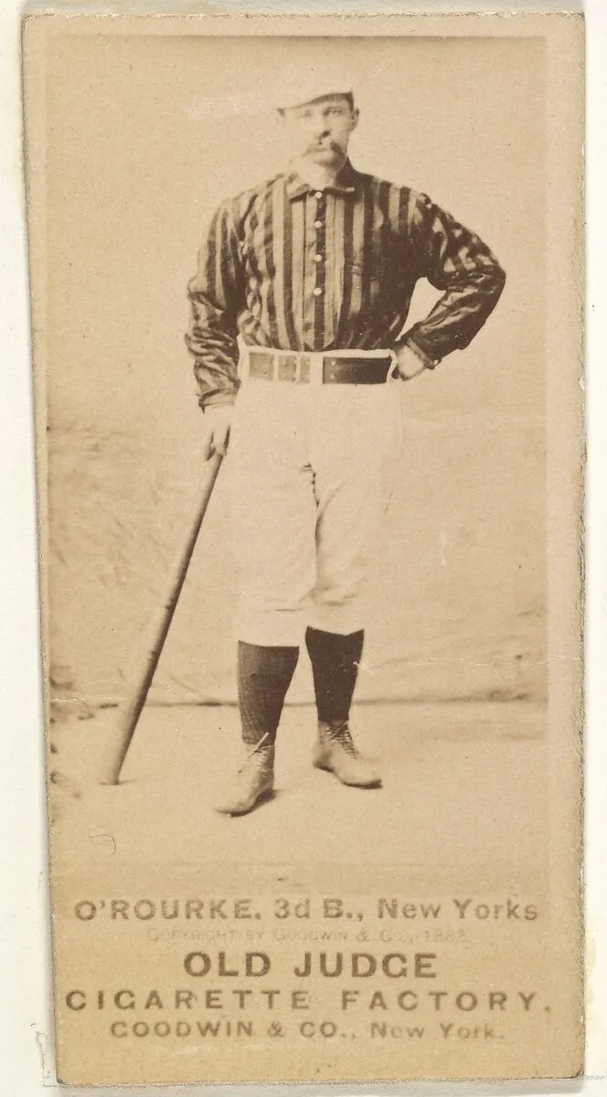 James Henry O'Rourke, 3rd Base, New York, from the Old Judge series (N172) for Old Judge Cigarettes — Goodwin & Company