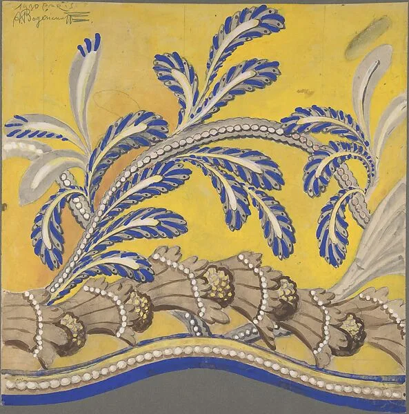 Design for Leafy Ornament — Alexander Bogerianoff