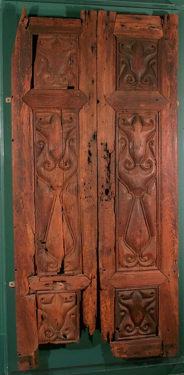 Pair of Doors Carved in the 'Beveled Style' — Unknown
