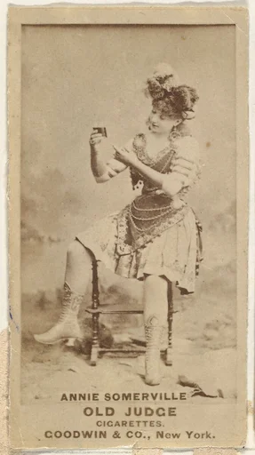 Annie Somerville, from the Actors and Actresses series (N171) for Old Judge Cigarettes