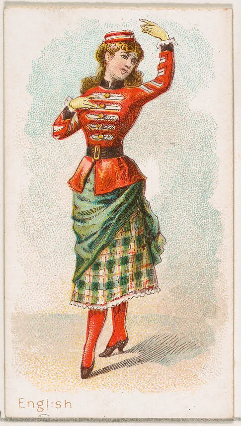 English Dancer, from the Dancing Women series (N186) issued by Wm. S. Kimball & Co. — William S. Kimball & Company