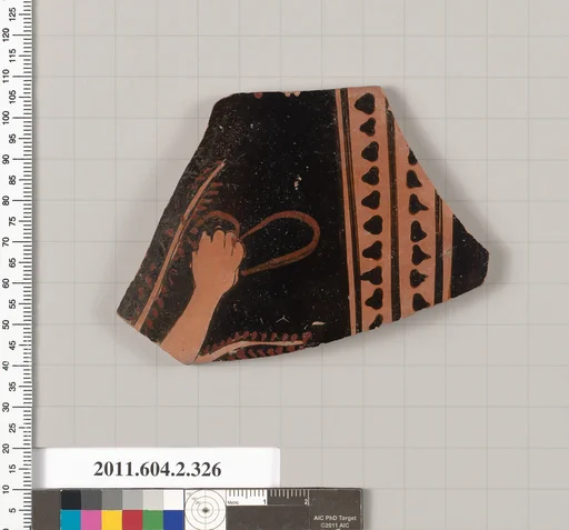 Terracotta fragment of a column-krater (bowl for mixing wine and water)