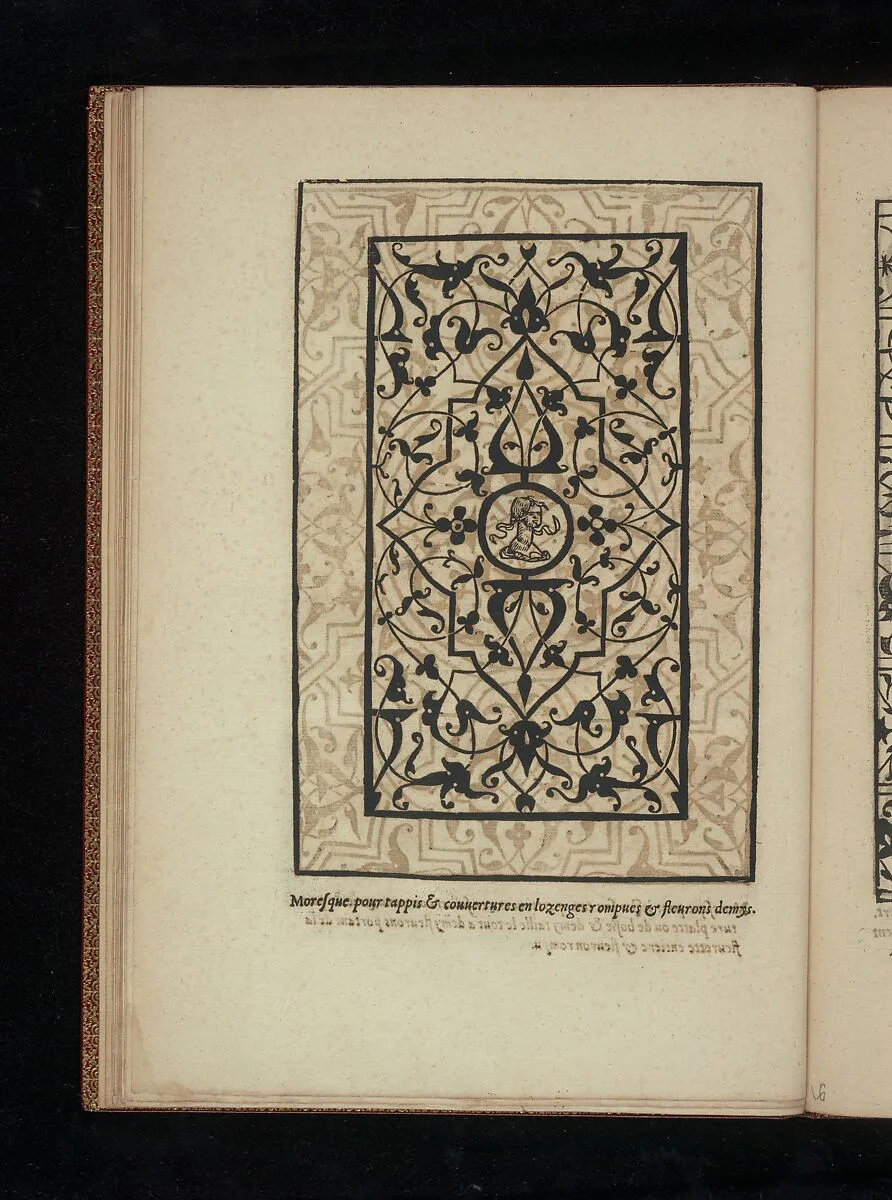 Livre de Moresques, page 9 (recto) — Cornelis Bos|Hiérosme de Gormont|Francesco di Pellegrino