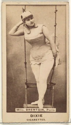 Mlle. Brentain, Paris, from the Actors and Actresses series (N45, Type 1) for Dixie Cigarettes