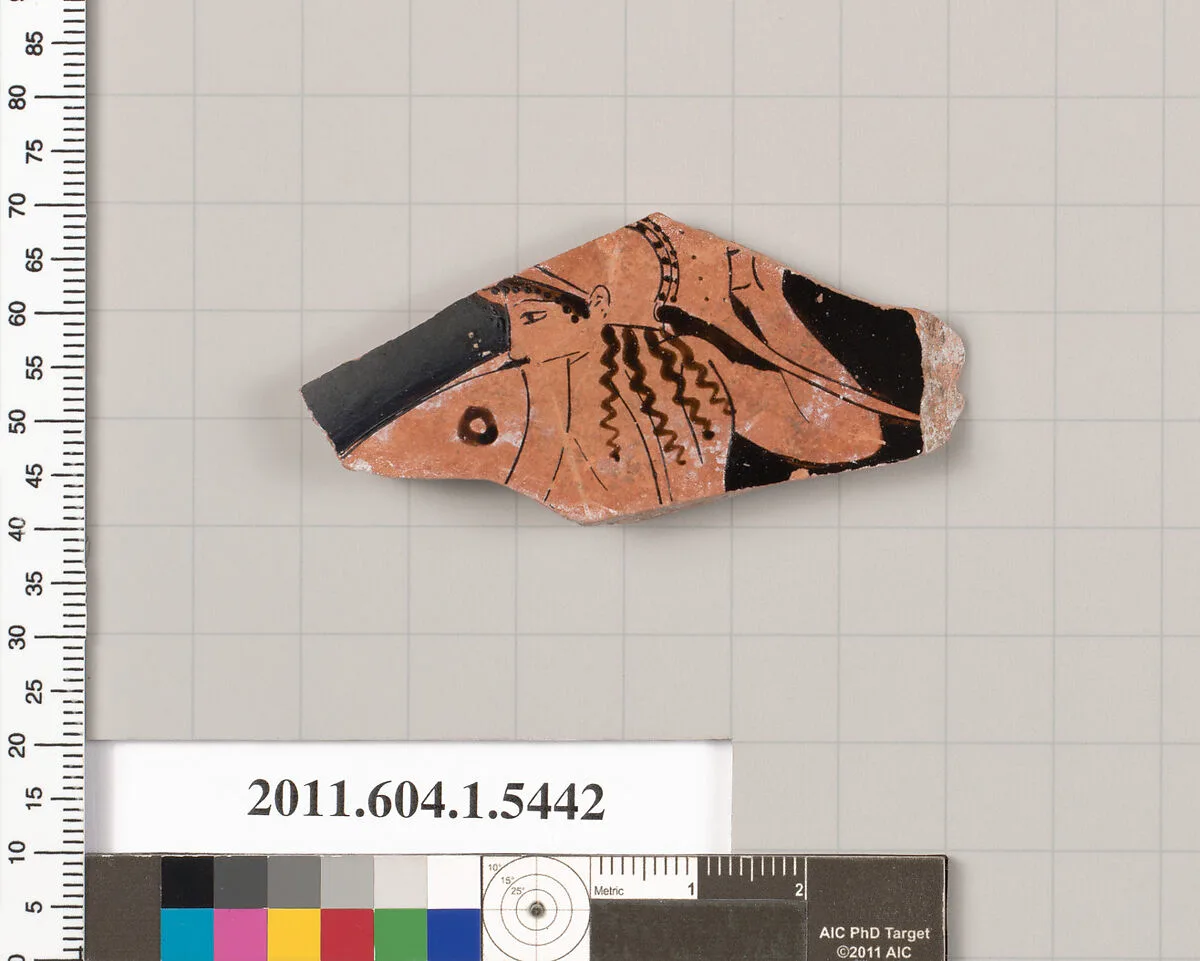 Terracotta fragment of a kylix (drinking cup) — Unknown