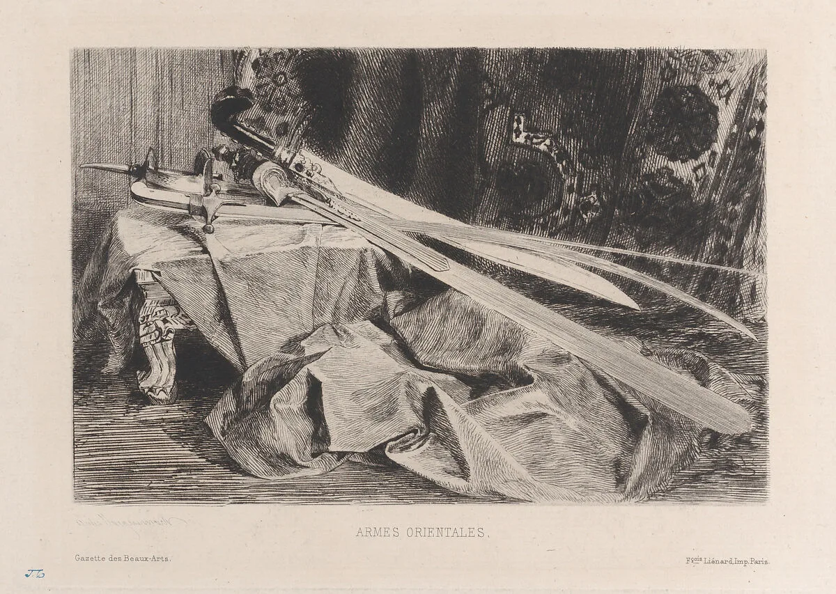 Oriental Arms, from "Gazette des Beaux-Arts" — Gazette des Beaux-Arts|François Liénard|Jules-Ferdinand Jacquemart