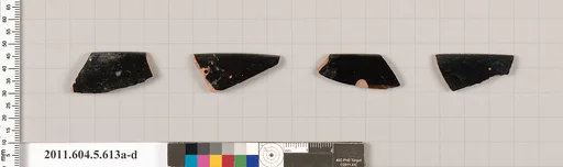 Terracotta rim fragments of kylikes (drinking cups)
