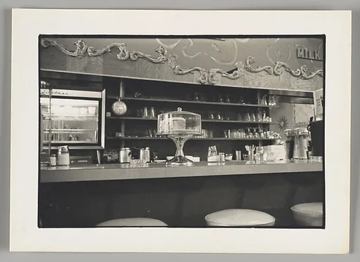 [Diner Counter with Cake Stand]
