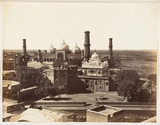 [Runjeet Singh's Tomb and the Great Mosque at Lahore]