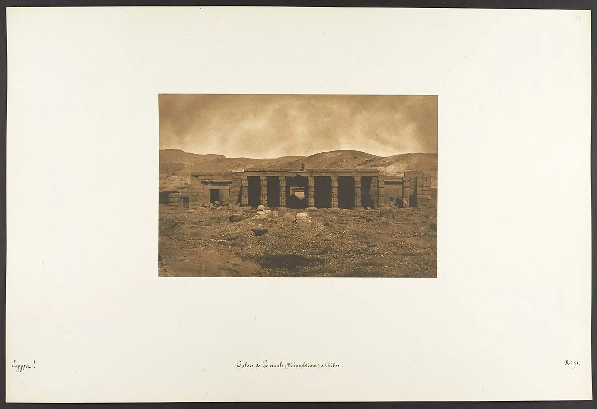 Palais de Gournah (Ménephtéun) à Thèbes — Maxime Du Camp