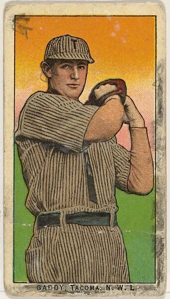 Gaddy, Tacoma, Northwestern League, from the "Obak Baseball Players" set (T212), issued by the American Tobacco Company to promote Obak Mouthpiece Cigarettes — American Tobacco Company