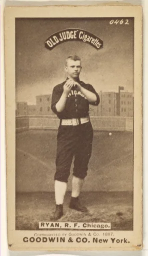 Ryan, Right Field, Chicago, from the Old Judge series (N172) for Old Judge Cigarettes