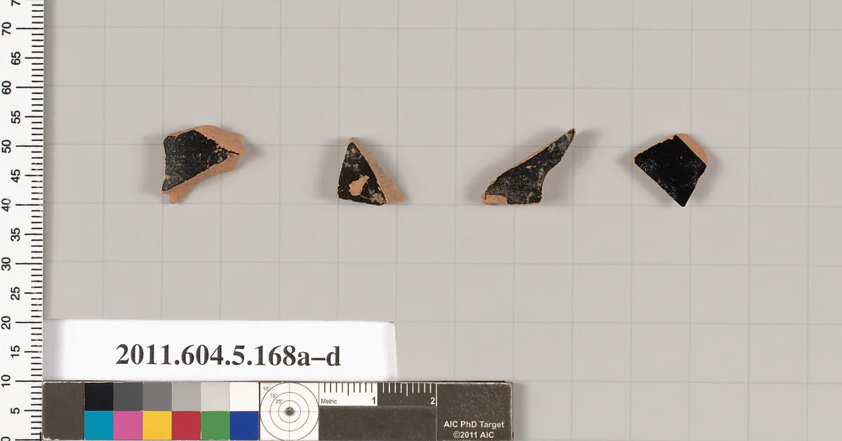 Terracotta fragments of kylikes (drinking cups) — Unknown