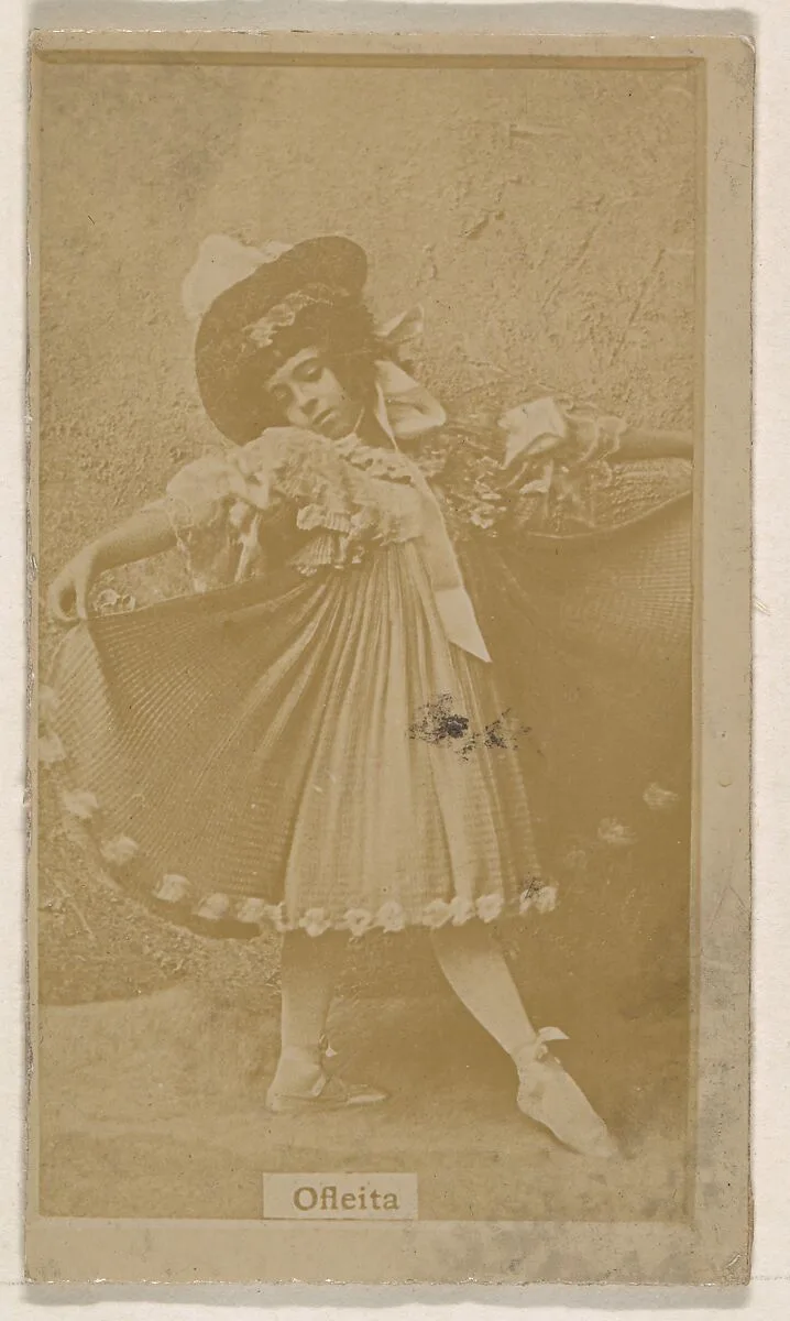 Miss Ofleita, from the Actresses series (N245) issued by Kinney Brothers to promote Sweet Caporal Cigarettes — Kinney Brothers Tobacco Company