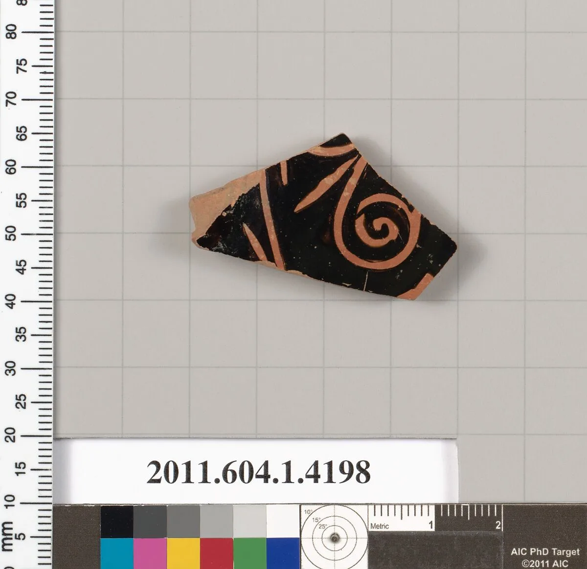 Terracotta fragment of a kylix (drinking cup) — Unknown