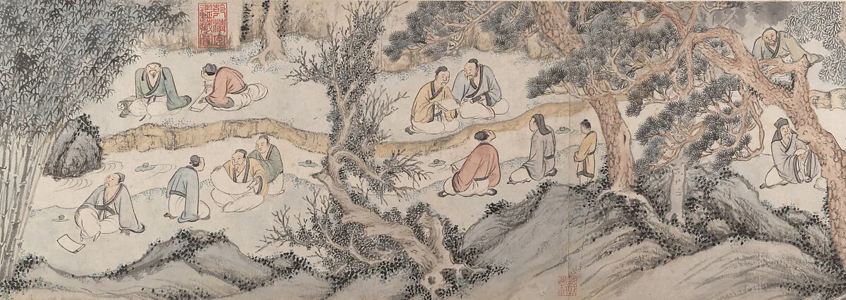 明 錢榖 蘭亭修禊圖 卷|Gathering at the Orchid Pavilion — Qian Gu