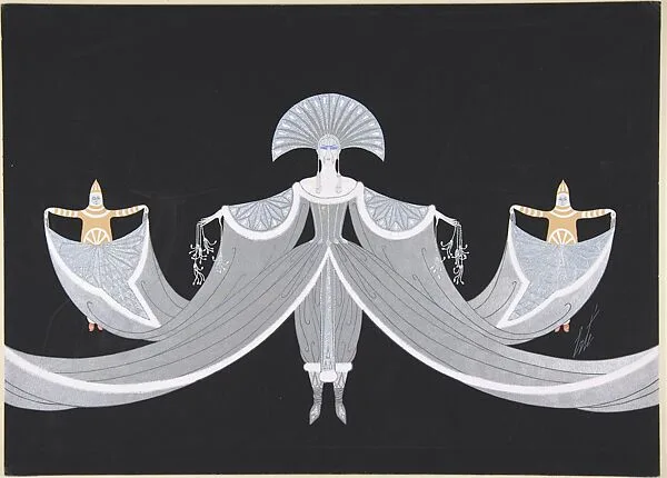 "La Mer Blanche": Costume Design for "Les Mers," George White's Scandals, New York — Erté (Romain de Tirtoff)
