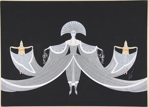 "La Mer Blanche": Costume Design for "Les Mers," George White's Scandals, New York