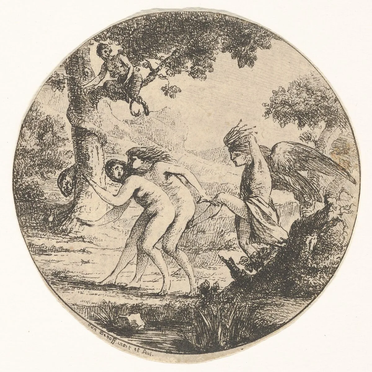 Adam and Eve Expelled from Paradise — baron Dominique Vivant Denon