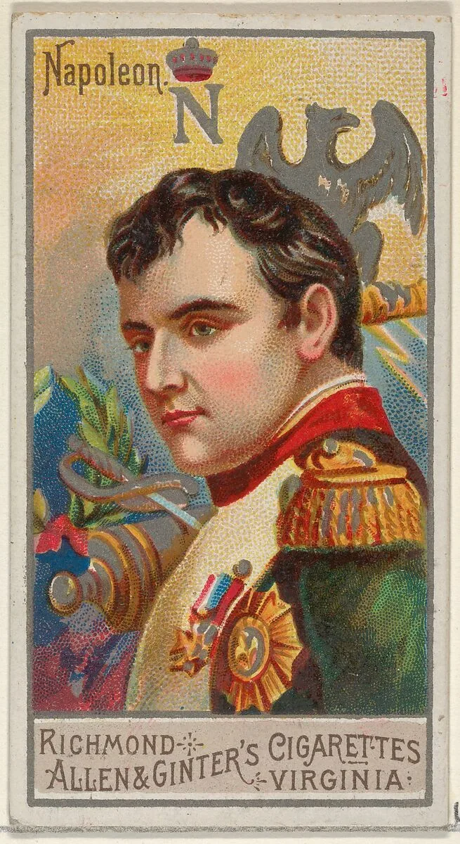 Napoleon Bonaparte, from the Great Generals series (N15) for Allen & Ginter Cigarettes Brands — Allen & Ginter|George S. Harris & Sons