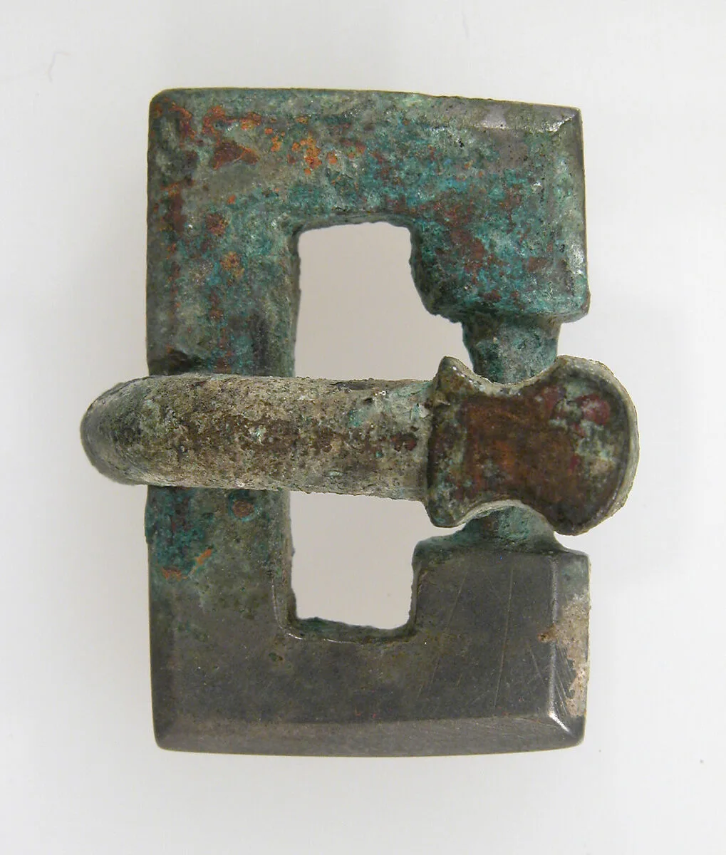 Belt Tongue and Rectangular Loop from a Buckle — Unknown