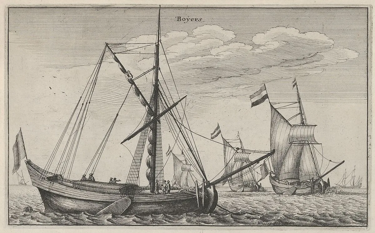 Boÿers (Dutch Cargo Ship) — Wenceslaus Hollar