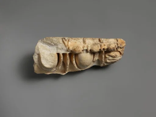 Marble architectural fragment