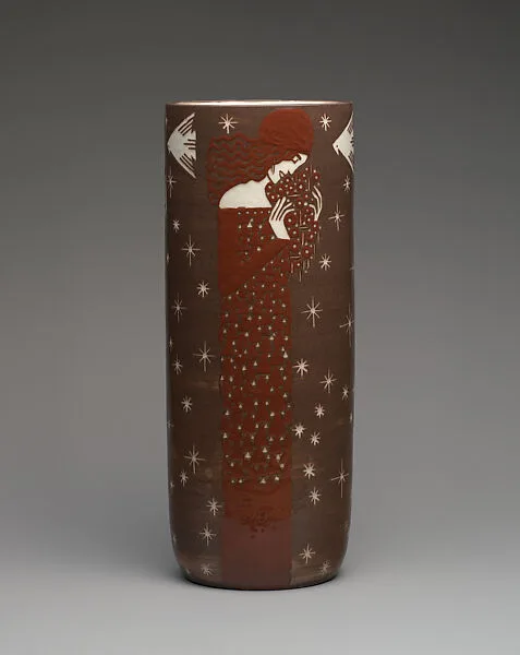 Vase with women, birds, and stars — Wiener Kunstgewerbeschule|Unknown Designer