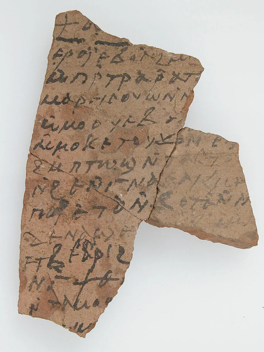Ostrakon with Liturgical Text — Unknown