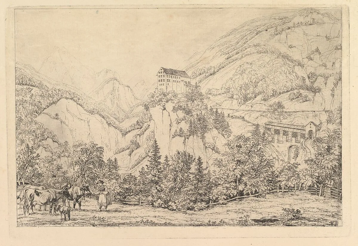St Georgsberg near Switzerland in the Tyrol, after Klein — Johann Christoph Erhard