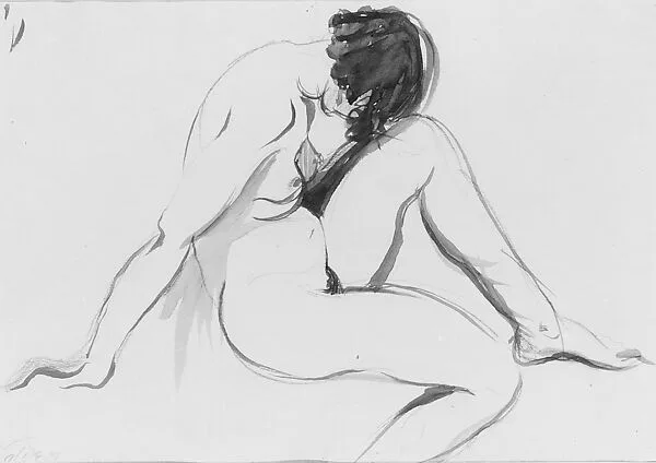 Seated Nude — Alexander Stirling Calder