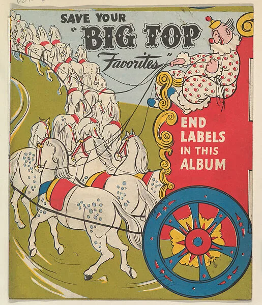 Big Top Favorites Album, from the Bread End Labels series (D290-2) issued by National Biscuit Company — National Biscuit Company