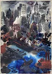 New York Harbor — George Grosz