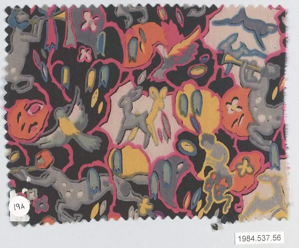 Textile sample, from the ¦Franko Prints¦ series — Frank Silk Mills, Inc.|Joseph Urban