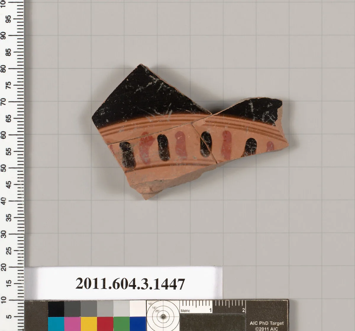 Terracotta fragment of a skyphos (deep drinking cup) — Unknown