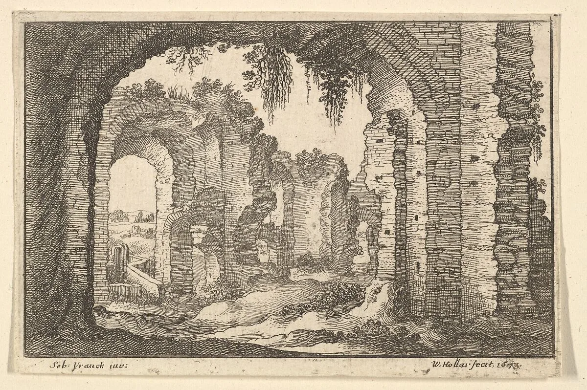 Roman Ruins, from "Roman Ruins" — Wenceslaus Hollar|Sebastiaen Vrancx
