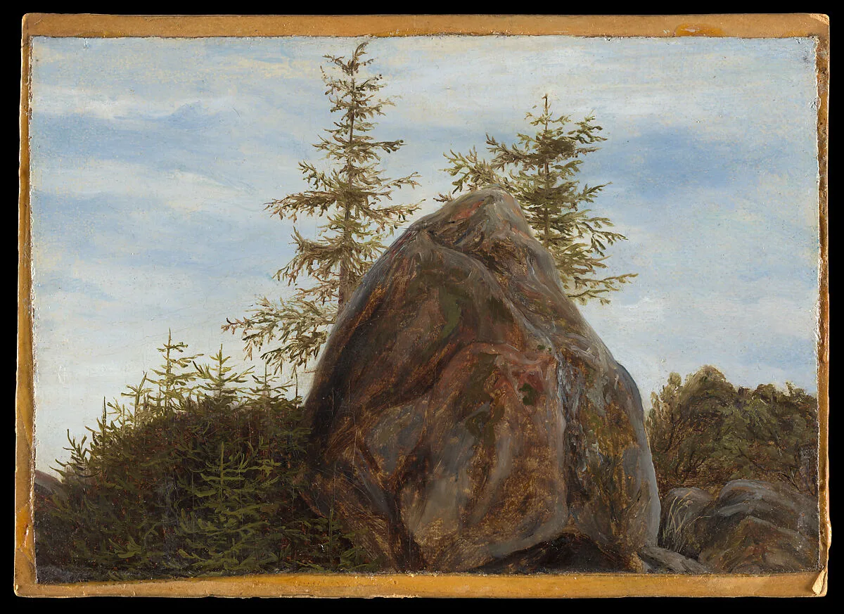Monolith and Trees — Thomas Fearnley