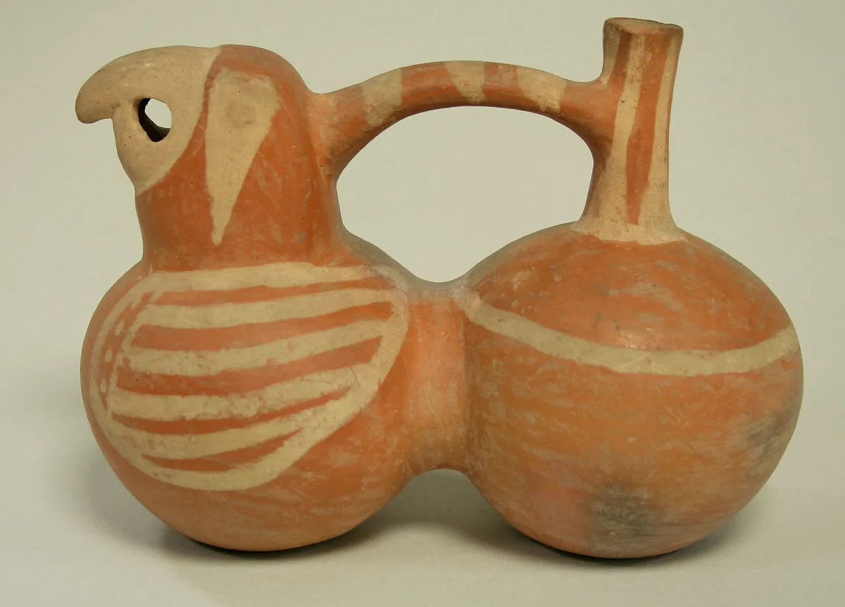 Double Chambered Whistling Jar with Parrot — Unknown
