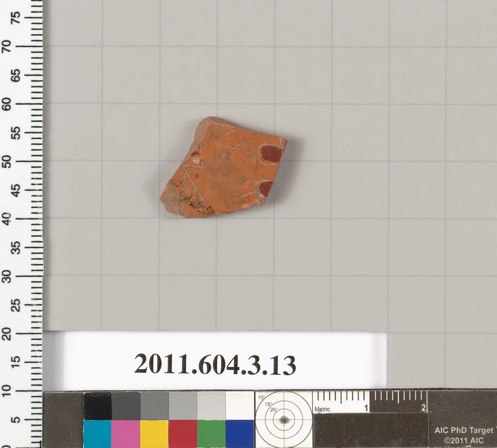 Terracotta fragment of a closed shape — Unknown