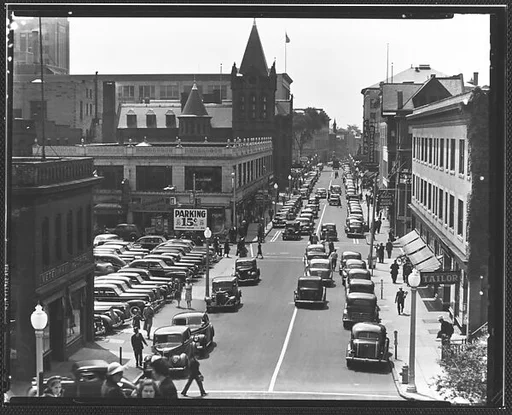[Fairfield Avenue, From Elevated Position, Bridgeport, Connecticut]