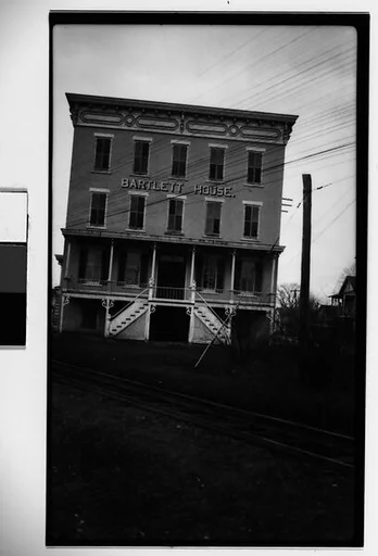[Bartlett House Hotel, Seen from Across Railroad Tracks, Ghent, New York]