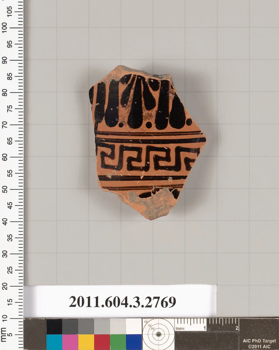 Terracotta fragment of an olpe (jug) — Unknown