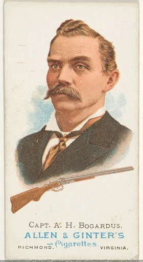Captain Adam Henry Bogardus, Rifle Shooter, from World's Champions, Series 1 (N28) for Allen & Ginter Cigarettes