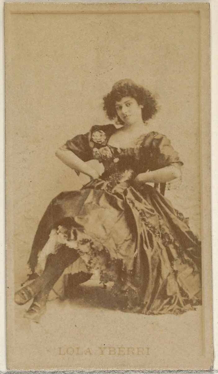 Lola Yberri, from the Actors and Actresses series (N45, Type 8) for Virginia Brights Cigarettes — Allen & Ginter